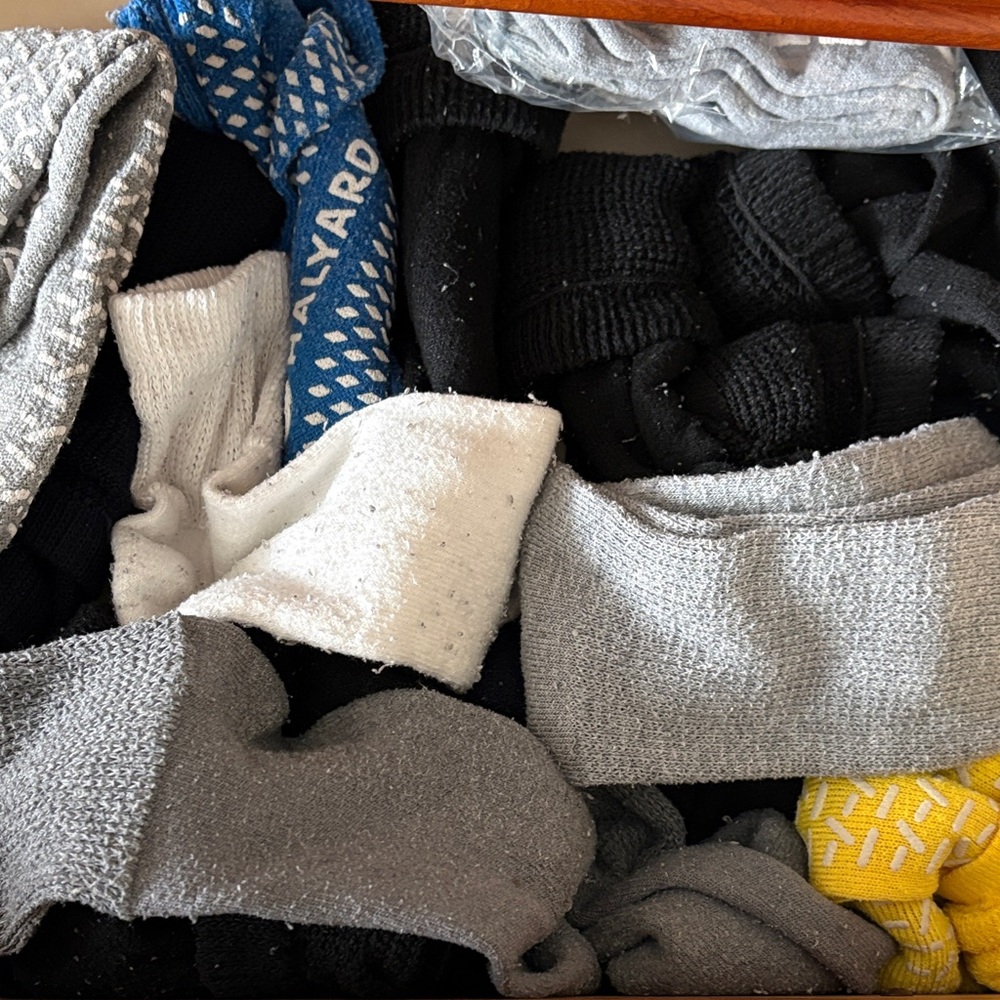 Assorted Men's Socks - Black, Gray, White